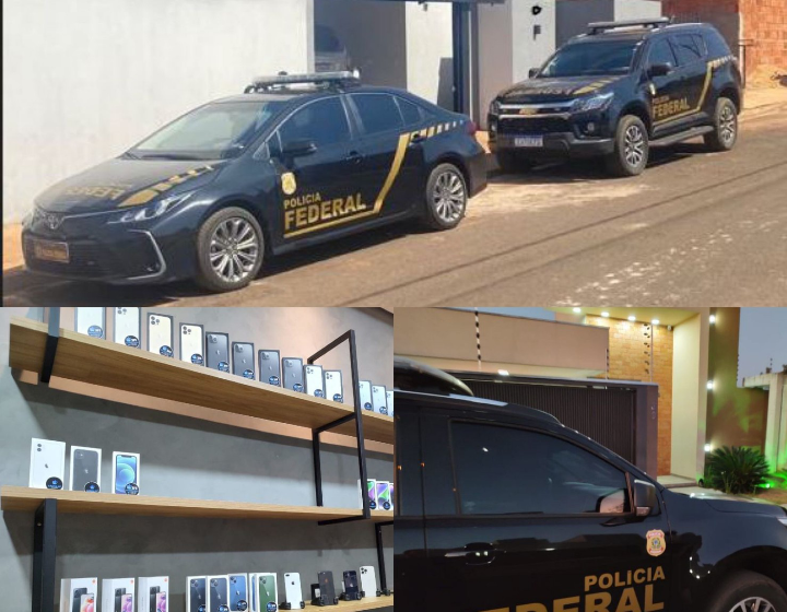  Apreensão de produtos eletrônicos importados ilegalmente nas cidades de Santa Fé do Sul e Urânia.