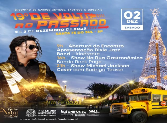  19° Encontro de Carros Antigos, Exóticos e Especiais “De Volta ao Passado” acontece neste final de semana em Santa Fé do Sul