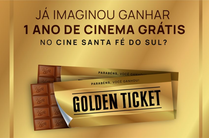  Cinema de Santa Fé realizará ação especial do filme Wonka e presenteará sortudo com um ano de ingressos grátis