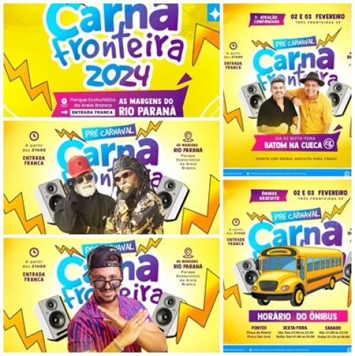  3ª Edição do Pré-Carnaval de Três Fronteiras acontece no próximo fim de semana