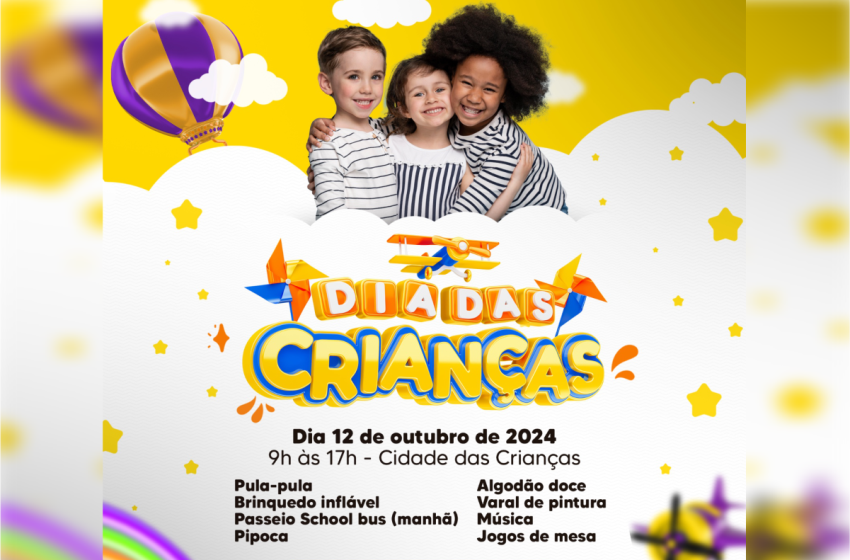  Sábado tem programação especial em comemoração ao Dia das Crianças em Santa Fé do Sul
