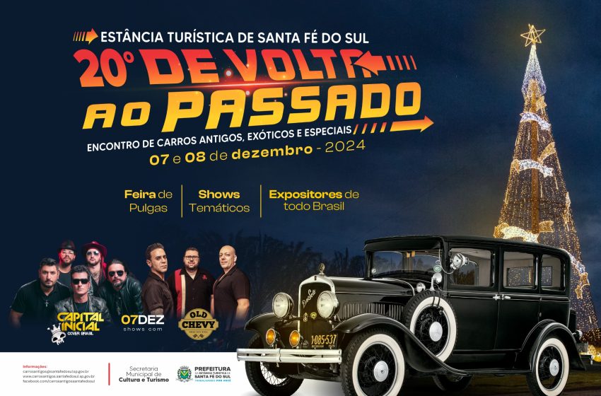  20º De Volta ao Passado acontece neste fim de semana em Santa Fé do Sul